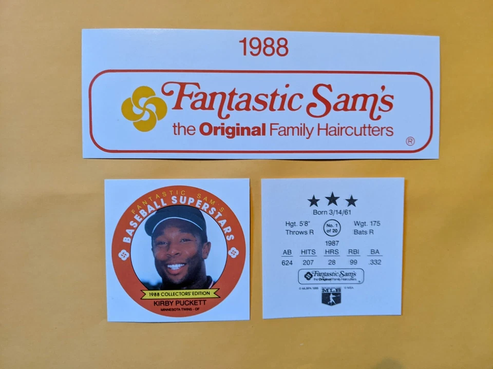 U Pick - 1988 Fantastic Sam's - Uncut Squares and Regular Discs - Image 1 of 4