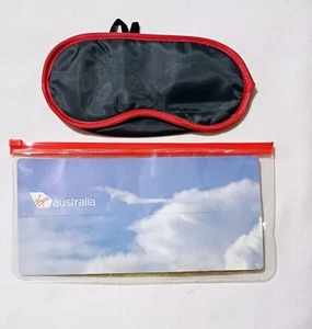 Virgin Australia Eye Cover Mask Black New Never used - Foto 1 di 10