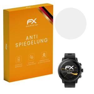 atFoliX 3x Panzerfolie für Amazfit Stratos 2 Schutzfolie matt&stoßfest Folie - Zdjęcie 1 z 8