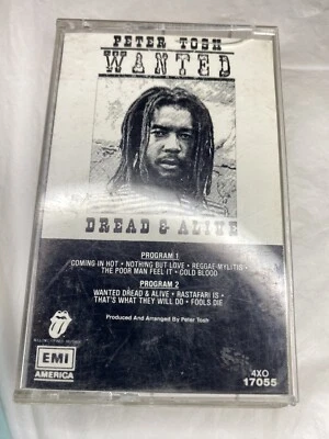 Wanted Dread & Alive by Peter Tosh Cassette Tape 2002 - Image 1 of 2