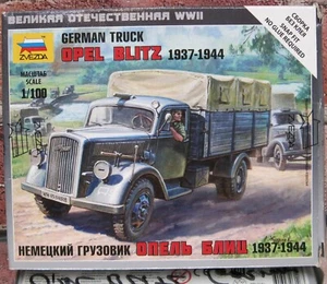 Zvezda OPEL BLITZ 3T GERMAN CARGO TRUCK 1937-1944 KIT 1:100 - Picture 1 of 12