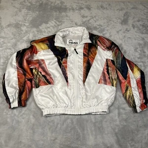 Vtg 80s/90s Head Windbreaker Jacket Women's Small Multicolor - Picture 1 of 5