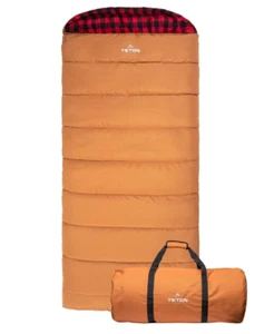 Teton Bridger Sports Deer Hunter 0F Schlafsack links Reißverschluss Canvas Mumie Komfort - Bild 1 von 5