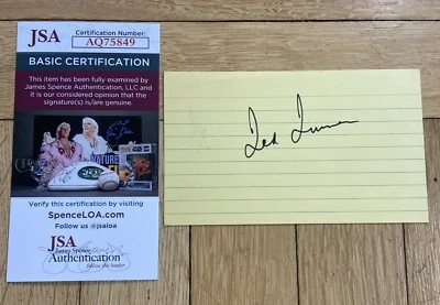 + Ted Turner Autograph Signed 3X5 Card JSA COA - Image 1 of 4