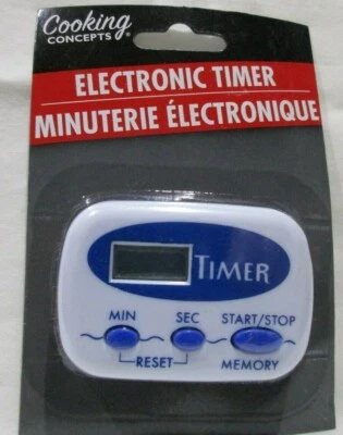 Electronic Cooking Timer by Cooking Concepts - 1 Piece NIP - Image 1 of 2