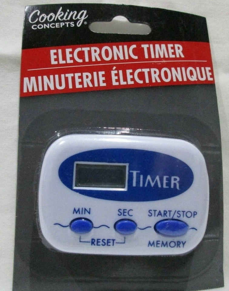 Electronic Cooking Timer by Cooking Concepts - 1 Piece NIP - Image 1 of 2