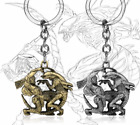 Alien and Predator Silver Gold ET Cryptid Creatures Key Chain Pendant Jewelry