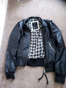 guess leather jacket women Medium Hardly Worn - Picture 1 of 4