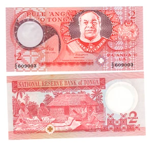 TONGA P-32b 2 Paanga 1995 UNC Sign. Baron Vaea von Houma K. T. Fakafanua - Picture 1 of 1
