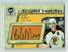 05-06 UD Upper Deck The Cup Scripted Swatches  Glen Murray  25/25  Patch  Auto