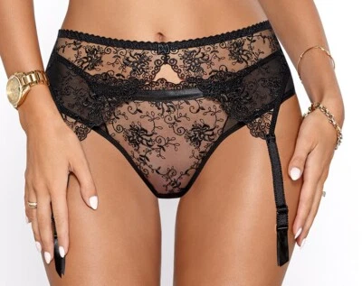 Strapsgürtel schwarz weiß rot Hüftgürtel Strumpfgürtel Strumpfhalter Dessous - Bild 1 von 4