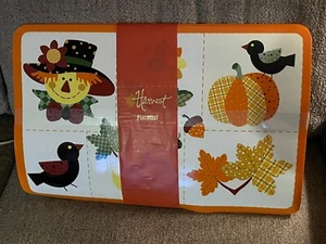 4er Set Vinyl 12 x 18 Tischsets Ernte/Herbst/Erntedank Niedlich Tischdeko - Bild 1 von 8