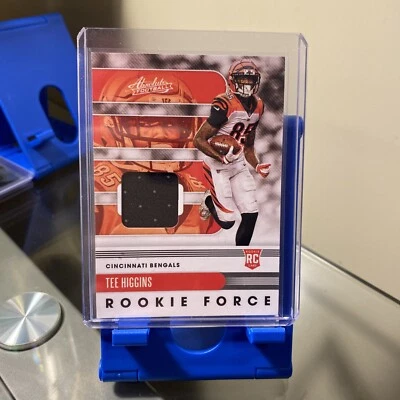 2020 Panini Absolute Football Rookie Force Tee Higgins #10 Rookie Patch Card  - Image 1 of 2