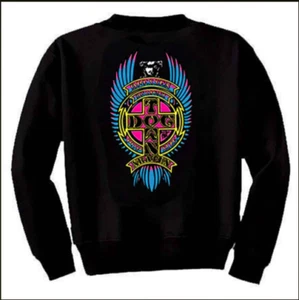 DOGTOWN SKATEBOARDS - ERIC DRESSEN PUP, BLACK CREWNECK SWEATSHIRT - S M L XL - Picture 1 of 2