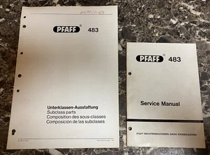 PFAFF 483 Manuale di servizio macchina da cucire e libro parti usato - Foto 1 di 10