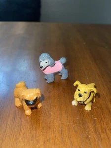 MEG Inc 1994 PVC Miniature Plastic Dogs Lot Of 3 Puppy In My Pocket - Picture 1 of 4