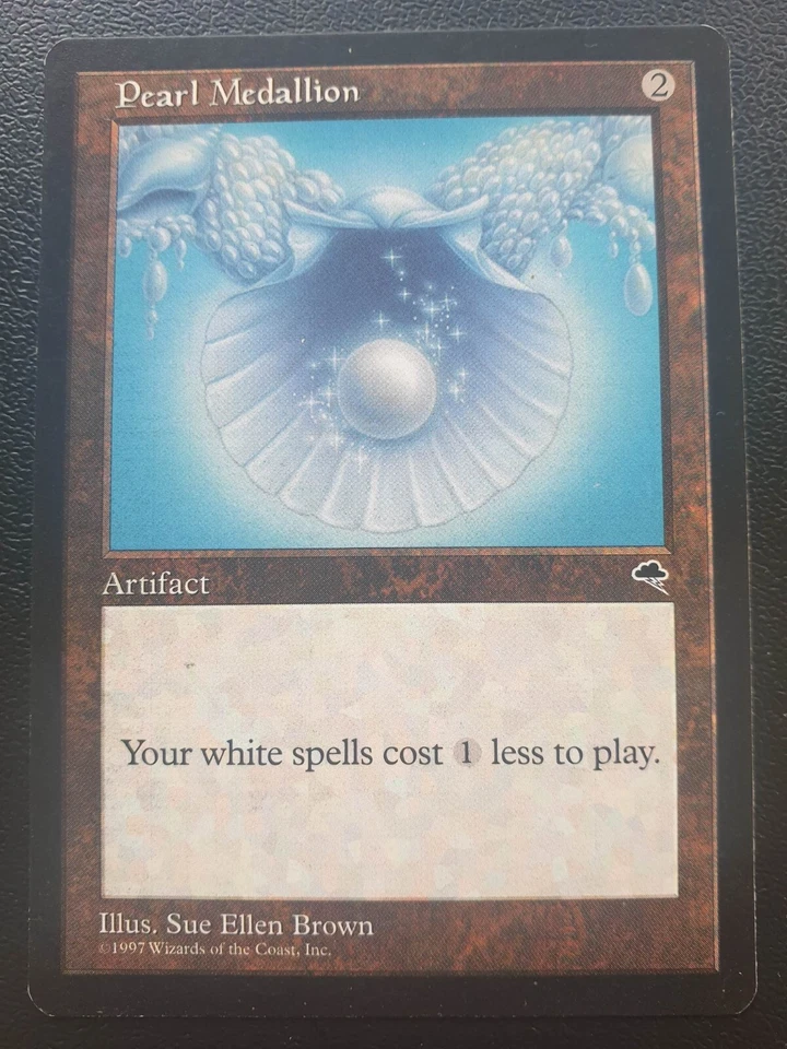 MTG TEMPEST MISPRINT PEARL MEDALLION CHARLIE BROWN SP Magic The Gathering - Image 1 of 1