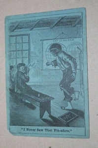 VINTAGE VIKTORIANISCHE HANDELSKARTE ICH HABE DIESE ANSTECKNADEL NIE GESEHEN - VOR GROSSER A & P TEE CO - Bild 1 von 3