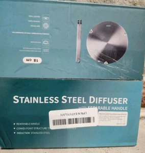 Heat Diffuser 18cm/7.1" Stainless Steel - For Gas, Ceramic, Electric Cooktops - Picture 1 of 6
