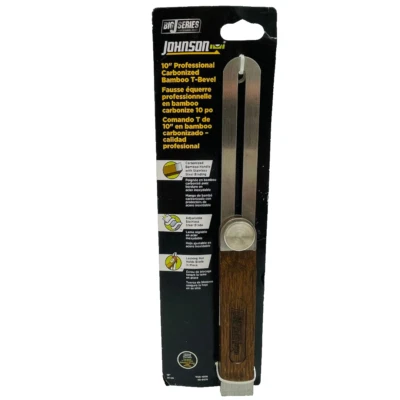 Johnson Level 1926-1000 Sliding 10 inch Professional Carbonized Bamboo T-Bevel - Image 1 of 4