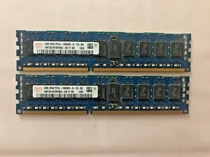 Lot Of 2 (8GB) Hynix HMT351R7BFR8A-H9 4GB PC3L-10600 CL9 ECC REG Server RAM - Picture 1 of 2