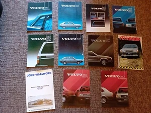 Vintage Volvo 240/260 300 360 760 Series Uk Sales Brochure Bundle x9 83'-84' - Picture 1 of 22