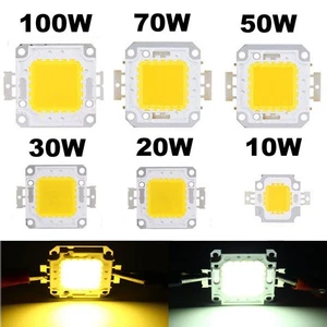 10W 20W 30W 50W 70W 100W LED Chip High Power COB SMD Bulb Light 36V 12V - Picture 1 of 14