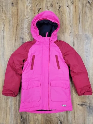 Lands’ End Grow-A-Long Waterproof Insulated Jacket Kids S 7-8 PINK - Image 1 of 4