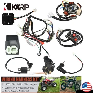 For GY6 150cc 125cc Electrics Stator Wiring Harness Loom Magneto CDI Rectifier - Picture 1 of 17