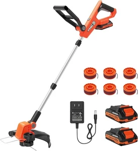 20V 12" Akku-Fadenschneider, 2 in 1 Trimmer und Kantenschneider mit automatischer Leitungsvorschub, 2 - Bild 1 von 7