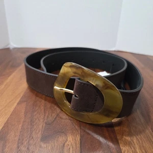 Neu mit Etikett Zara dunkelbrauner Ledergürtel Größe 34 Large - Bild 1 von 8
