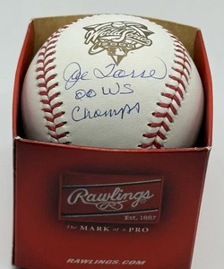 Joe Torre Autograph Signed 2000 WS Logo Ball W/ 00 WS Champs JSA - Picture 1 of 1