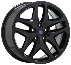 17" Ford Fusion Gloss Black wheel rim Factory OEM single 3957 - Picture 1 of 7