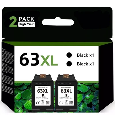 Cartucho de tinta 63XL 63XXL para HP 63 Officejet 5258 5255 5252 5260 5212 4650 3830 Foto 1 de 4