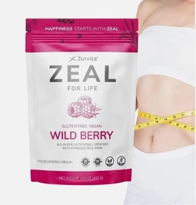 1/3/5 PACKUNGEN BY-Zurvita - Eifer fürs Leben 30 Tage Wellnesstasche - Wild Berry Geschmack  - Bild 1 von 8