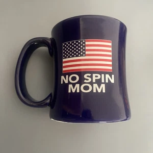 NO SPIN MOM  The O'Reilly Factor  HEAVY AMERICAN FLAG COFFEE MUG  Fox News  USA - Picture 1 of 7