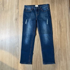 Kids HUDSON straight leg distressed Jeans Size 14 - Picture 1 of 10