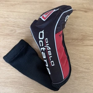 CALLAWAY OCTANE DIABLO  DRIVER HEADCOVER  - Black Red Head Cover - Picture 1 of 6