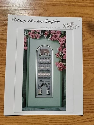 The Victoria Sampler "Cottage Garden" #26 Cross Stitch CHART ONLY Thea Dueck - Image 1 of 2