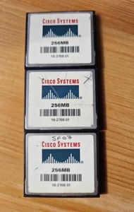 256MB Cisco CompactFlash  Memory  Card , Model 16-2768-01 - 3 Items - Picture 1 of 3