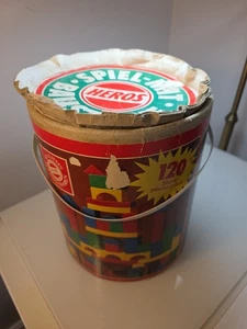 Vintage Boxed Hero German Set Building Blocks Wooded - Picture 1 of 10