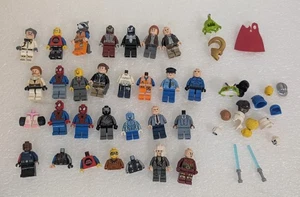 Lego Minifiguren Lot gemischt mit etwas Zubehör einige nicht übereinstimmend - Bild 1 von 15