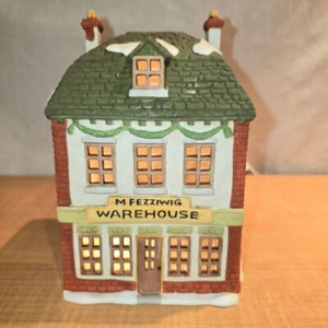 Department 56 FEZZIWIG'S WAREHOUSE Heritage Dickens' Village Series Retired - Picture 1 of 12