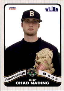 2008 Anchorage Bucs Choice #18 Chad Nading Anchorage Alaska AK Baseball Card