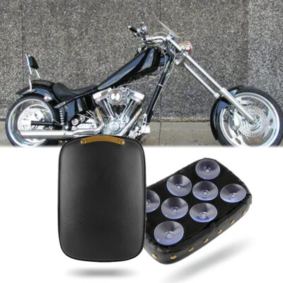 Cojín de asiento de pasajero estilo remache con 8 ventosas para American Texas Chopper Foto 1 de 4