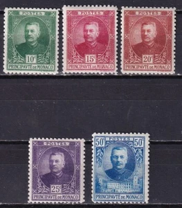 Mónaco - 1923 - Yvert 65/69 - Prince Louis II - MH - Imagen 1 de 2