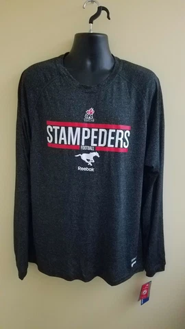 Calgary Stampeders Reebok Authentic Sideline CFL Football Shirt NWT Size XL Cover