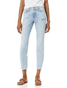 NWT Siwy Lauren Mid Rise Skinny Ankle Jean, In Too Deep Distressed - Size 25