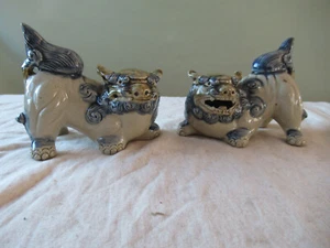 Vintage Orientalische Porselain Foo Hunde - Bild 1 von 6