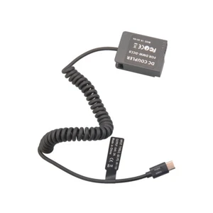 USB-C to DMW-BLC12/DCC8 Dummy Battery Power Cable for Panasonic LUMIX FZ300 G7 - Picture 1 of 6